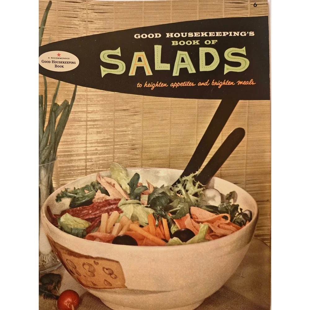 Vintage 1958 Good Housekeepings Book of Salads Cookbook Retro Recipes